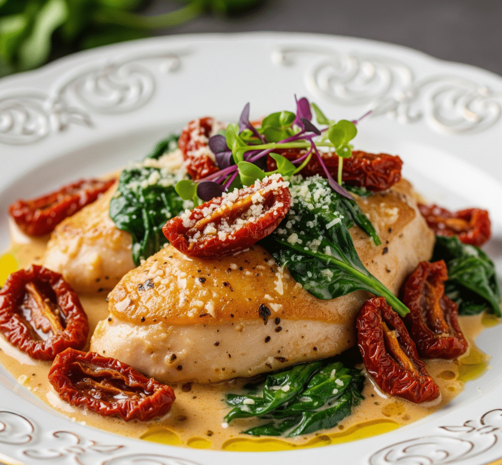 Creamy Tuscan Chicken Recipe – Easy Italian-Inspired Dinner
